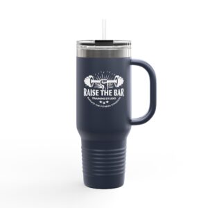 Insulated Travel Mug - Raise The Bar Design, 40oz Fitness Drinkware - Image 6