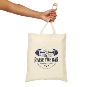 Raise The Bar Fitness Tote Bag - Gym Essentials Carryall - Image 4