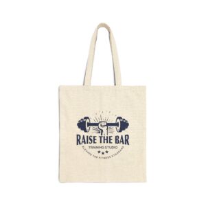 Raise The Bar Fitness Tote Bag - Gym Essentials Carryall