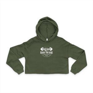Raise The Bar Women's Cropped Hoodie (Multiple Colors) - Image 5