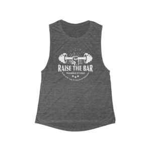 Women's Flowy Scoop Muscle Tank - Raise The Bar Fitness Shirt