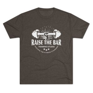 Raise the Bar Fitness Tri-Blend Crew Tee - Image 5