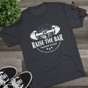 Raise the Bar Fitness Tri-Blend Crew Tee - Image 15