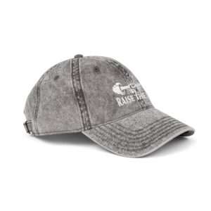 Vintage Gym Cap - "Raise the Bar" Embroidered Hat - Image 7