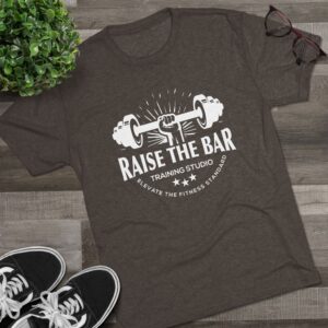 Raise the Bar Fitness Tri-Blend Crew Tee - Image 7