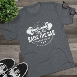 Raise the Bar Fitness Tri-Blend Crew Tee - Image 19
