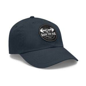 Raise The Bar Dad Hat - Fitness Leather Patch Cap - Image 38