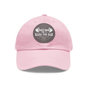 Raise The Bar Dad Hat - Fitness Leather Patch Cap - Image 17