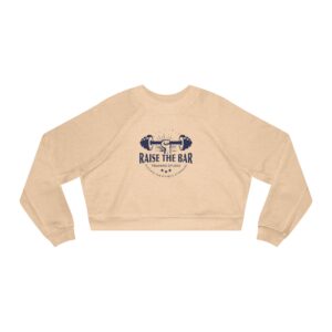Cropped Fleece Pullover - 'Raise the Bar' Fitness Sweatshirt for Women - Image 9