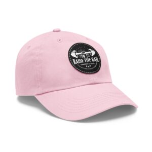 Raise The Bar Dad Hat - Fitness Leather Patch Cap - Image 50