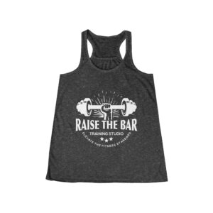 Women's Flowy Racerback Tank - 'Raise The Bar' (Multiple Colors) - Image 11