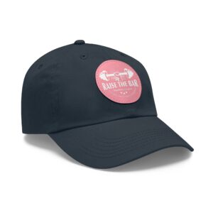 Raise The Bar Dad Hat - Fitness Leather Patch Cap - Image 46
