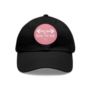 Raise The Bar Dad Hat - Fitness Leather Patch Cap - Image 65