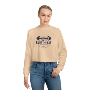 Cropped Fleece Pullover - 'Raise the Bar' Fitness Sweatshirt for Women - Image 11