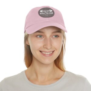 Raise The Bar Dad Hat - Fitness Leather Patch Cap - Image 20