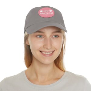 Raise The Bar Dad Hat - Fitness Leather Patch Cap - Image 60