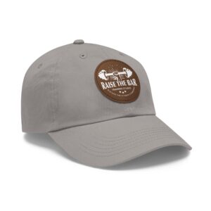Raise The Bar Dad Hat - Fitness Leather Patch Cap - Image 22