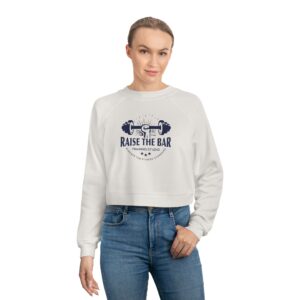 Cropped Fleece Pullover - 'Raise the Bar' Fitness Sweatshirt for Women - Image 7