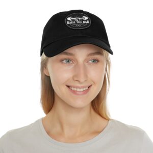 Raise The Bar Dad Hat - Fitness Leather Patch Cap - Image 28