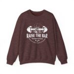 Raise the Bar Fitness Sweatshirt | Unisex Heavy Blend Crewneck | Workout Apparel, Gym Wear, Motivational Gift, Fitness Studio Gear