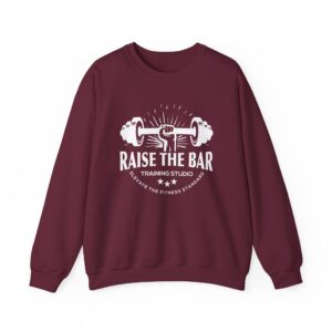 Raise the Bar Fitness Sweatshirt | Unisex Heavy Blend Crewneck | Workout Apparel, Gym Wear, Motivational Gift, Fitness Studio Gear - Image 9