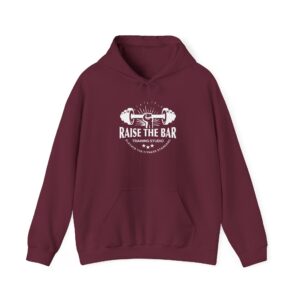 Fitness Motivation Hoodie, Raise the Bar Sweatshirt for Gym Lovers, Unisex Workout Apparel, Athleisure, Gym Gift - Image 5