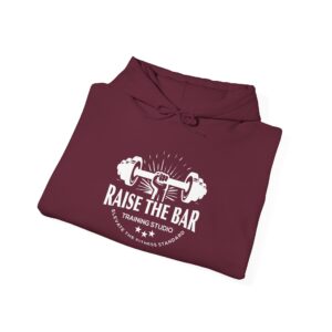 Fitness Motivation Hoodie, Raise the Bar Sweatshirt for Gym Lovers, Unisex Workout Apparel, Athleisure, Gym Gift - Image 8