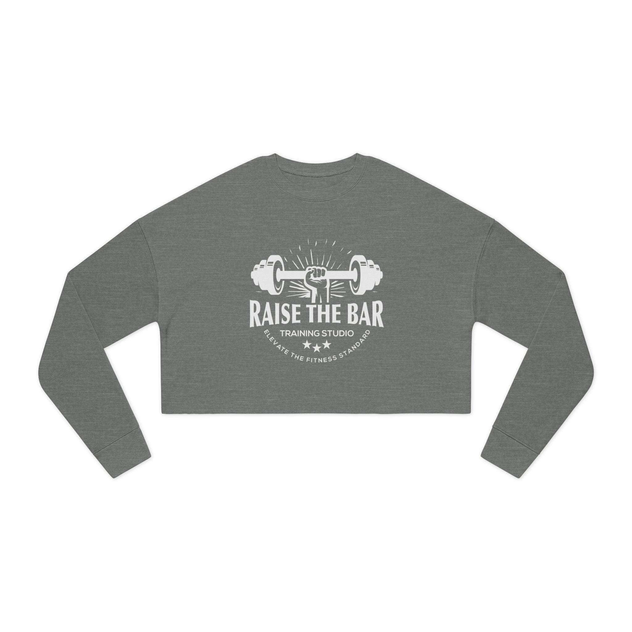 Raise The Bar Cropped Sweatshirt — Women's Fitness Crop Top - Image 5