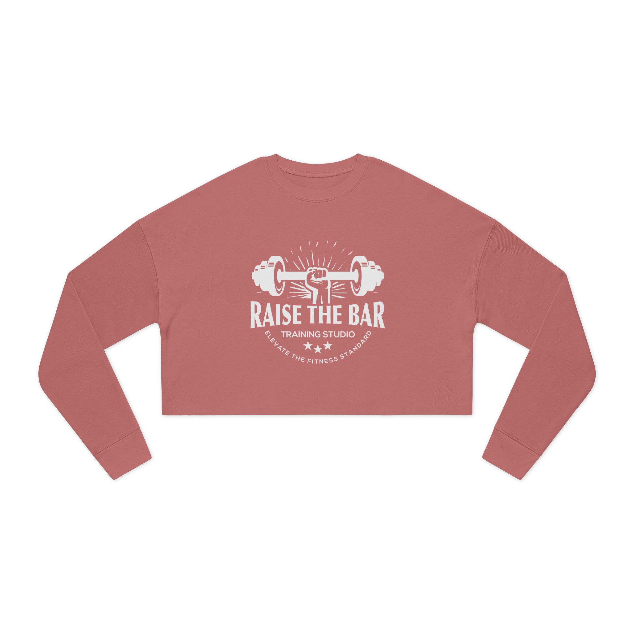 Raise The Bar Cropped Sweatshirt — Women's Fitness Crop Top