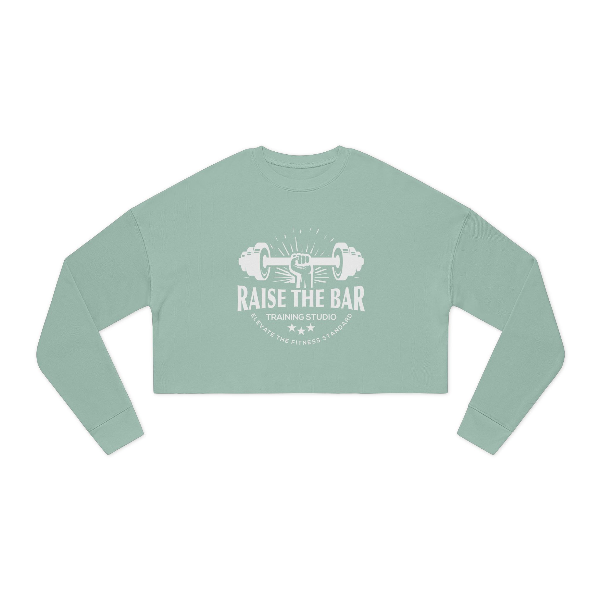 Raise The Bar Cropped Sweatshirt — Women's Fitness Crop Top - Image 13