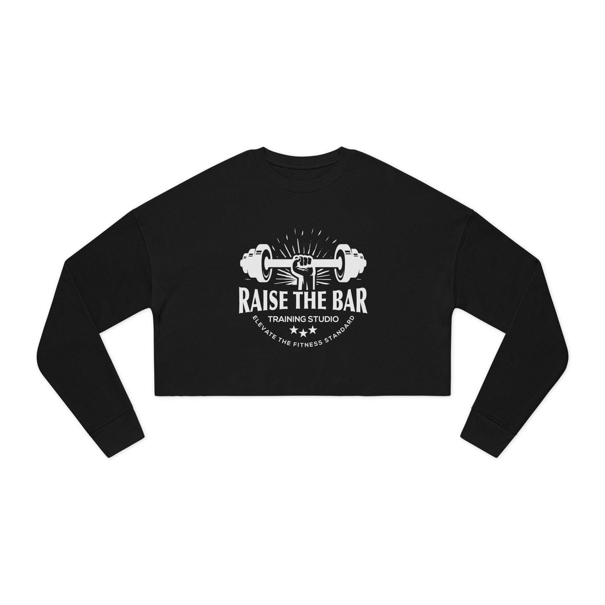Raise The Bar Cropped Sweatshirt — Women's Fitness Crop Top - Image 9