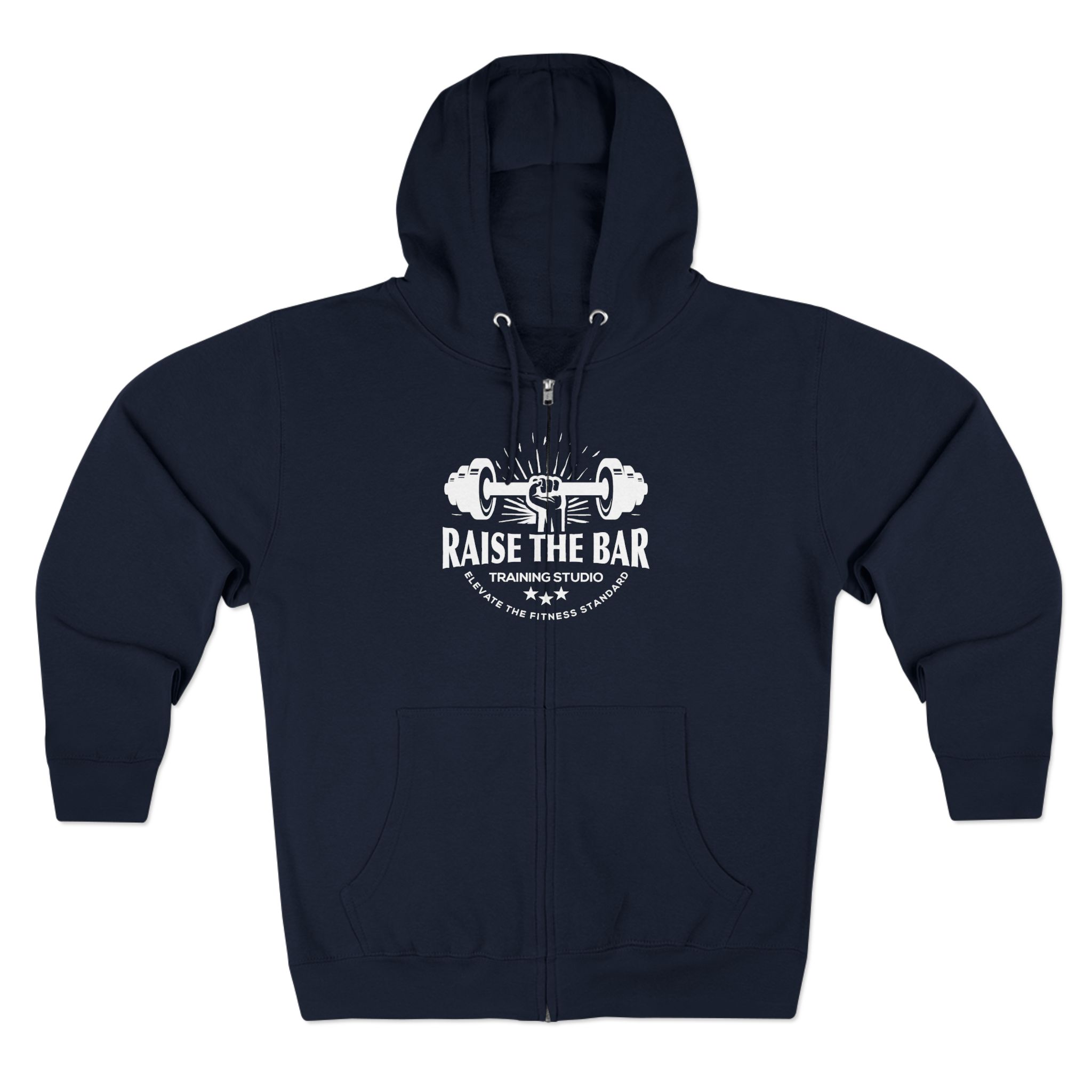 Raise The Bar Unisex Zip Hoodie for Fitness Enthusiasts - Image 9