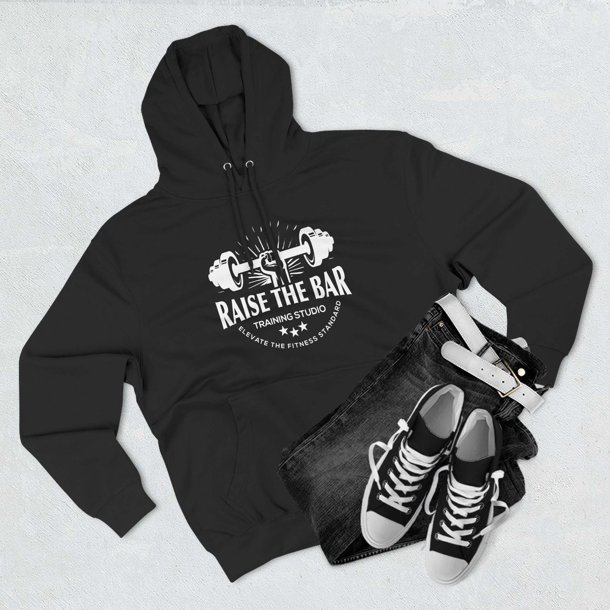 Raise The Bar Hoodie — Weightlifting Gym Pullover with Barbell Graphic - Image 7