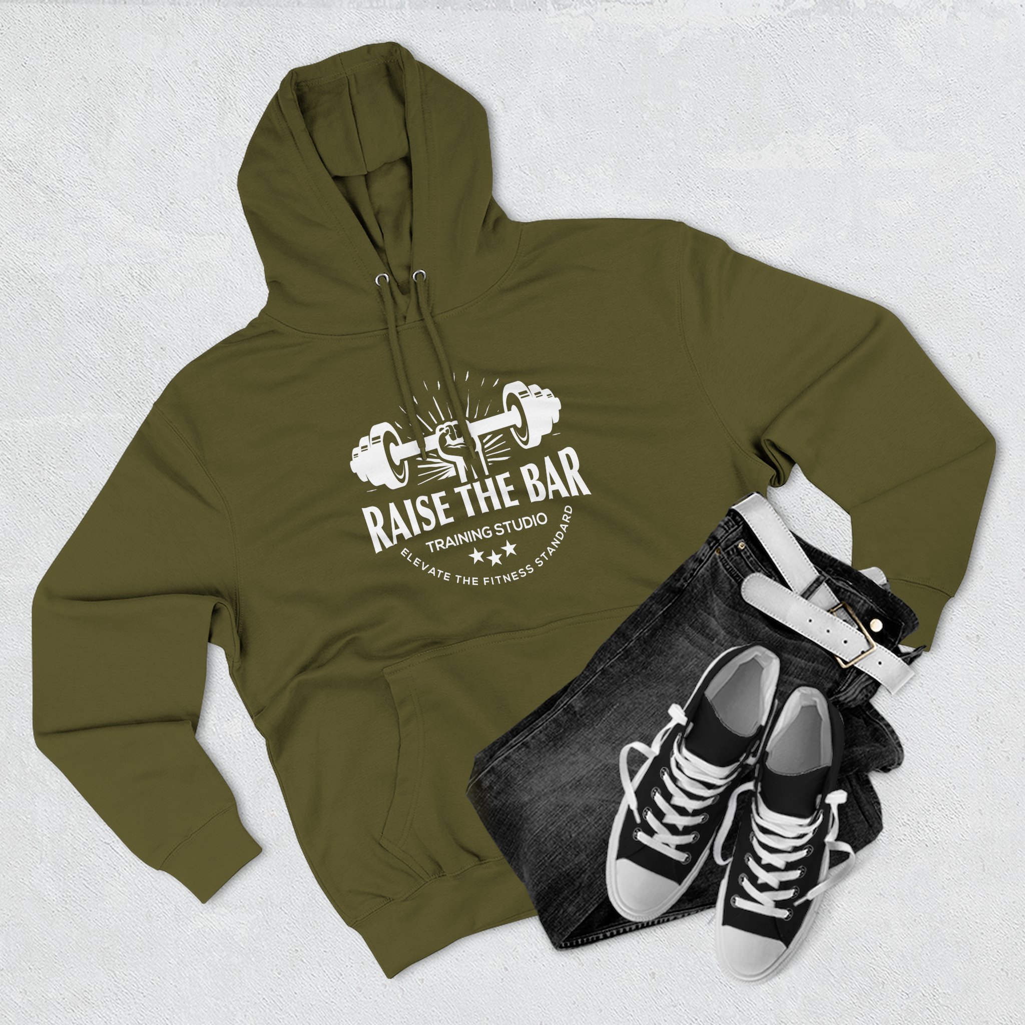 Raise The Bar Hoodie — Weightlifting Gym Pullover with Barbell Graphic - Image 11
