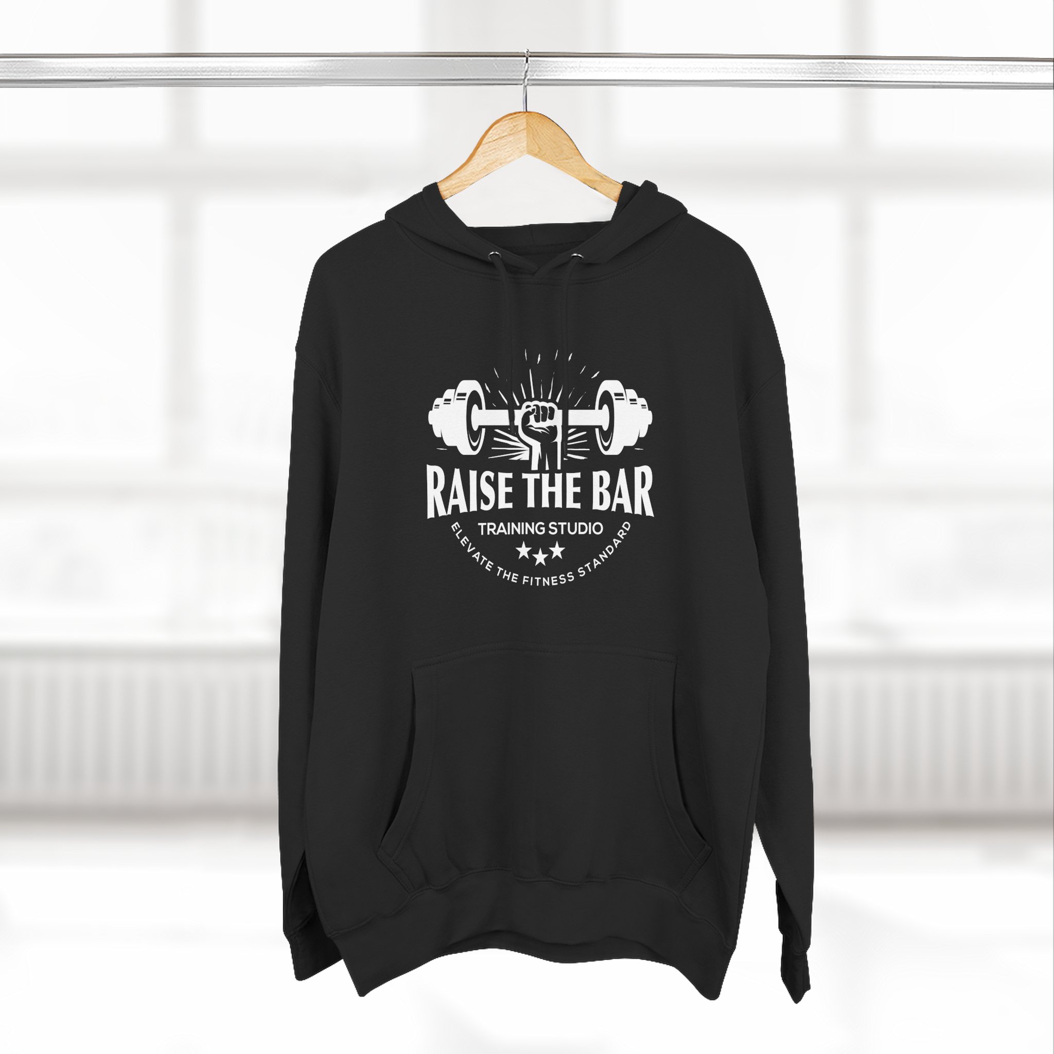 Raise The Bar Hoodie — Weightlifting Gym Pullover with Barbell Graphic - Image 8