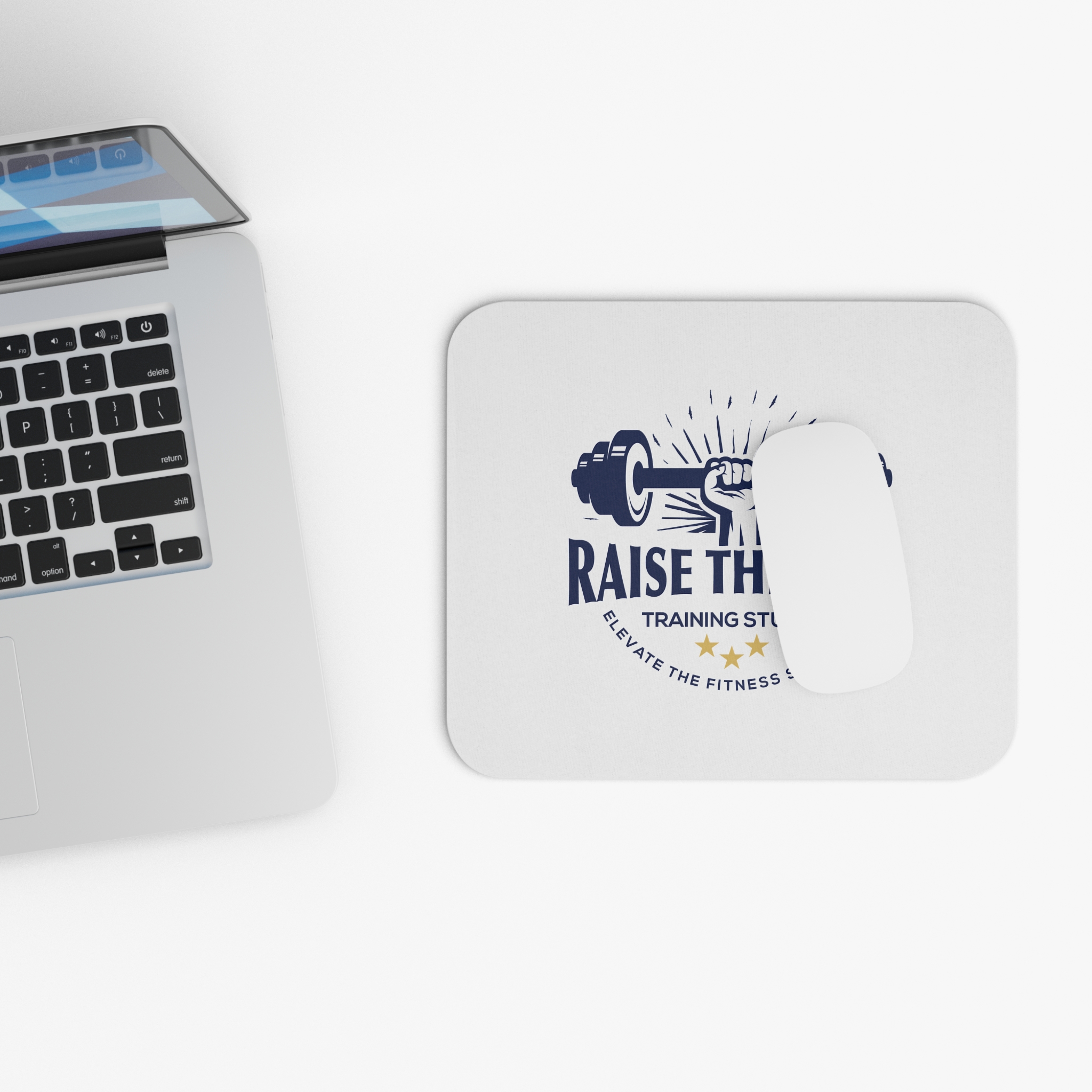 Raise The Bar Fitness Mouse Pad — Training Studio Desk Mat - Image 4