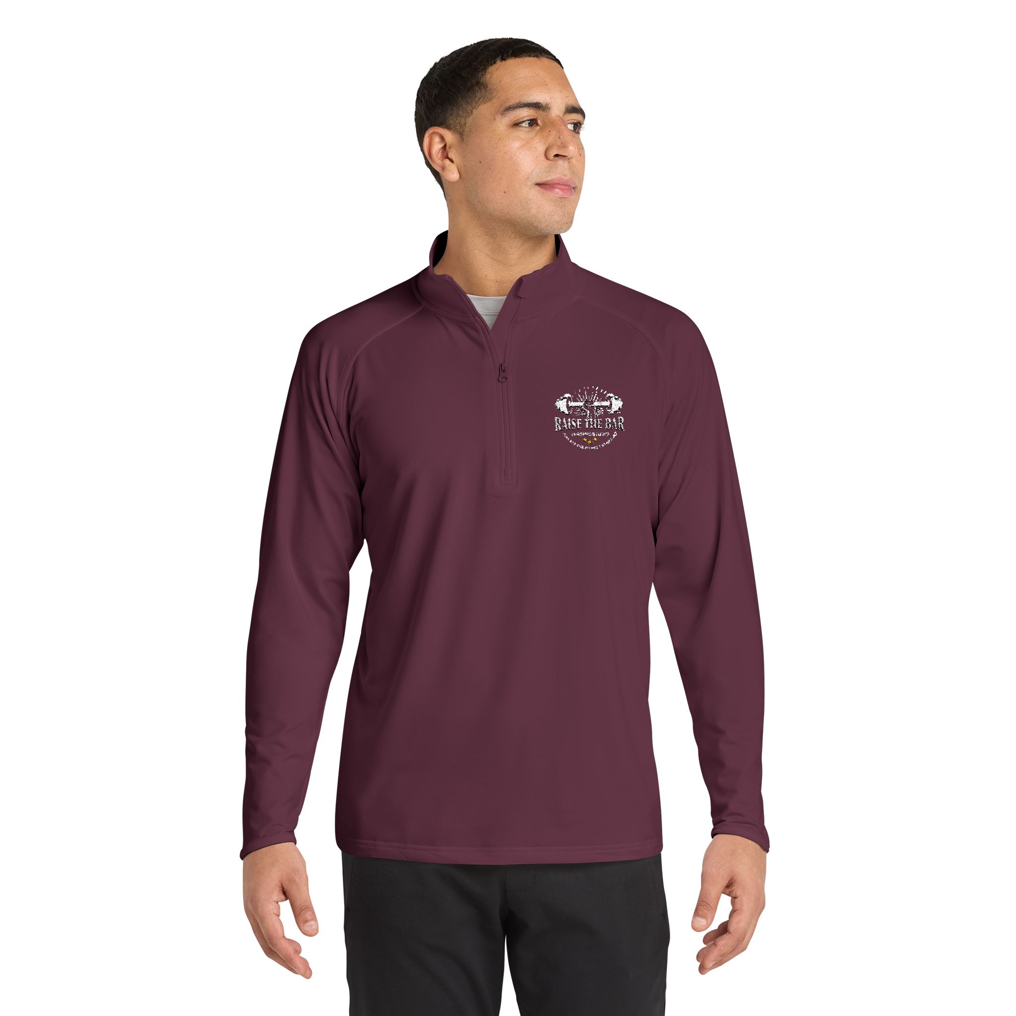 Men's Sport-Wick® Stretch Quarter-Zip Pullover (Embroidery) - Image 8